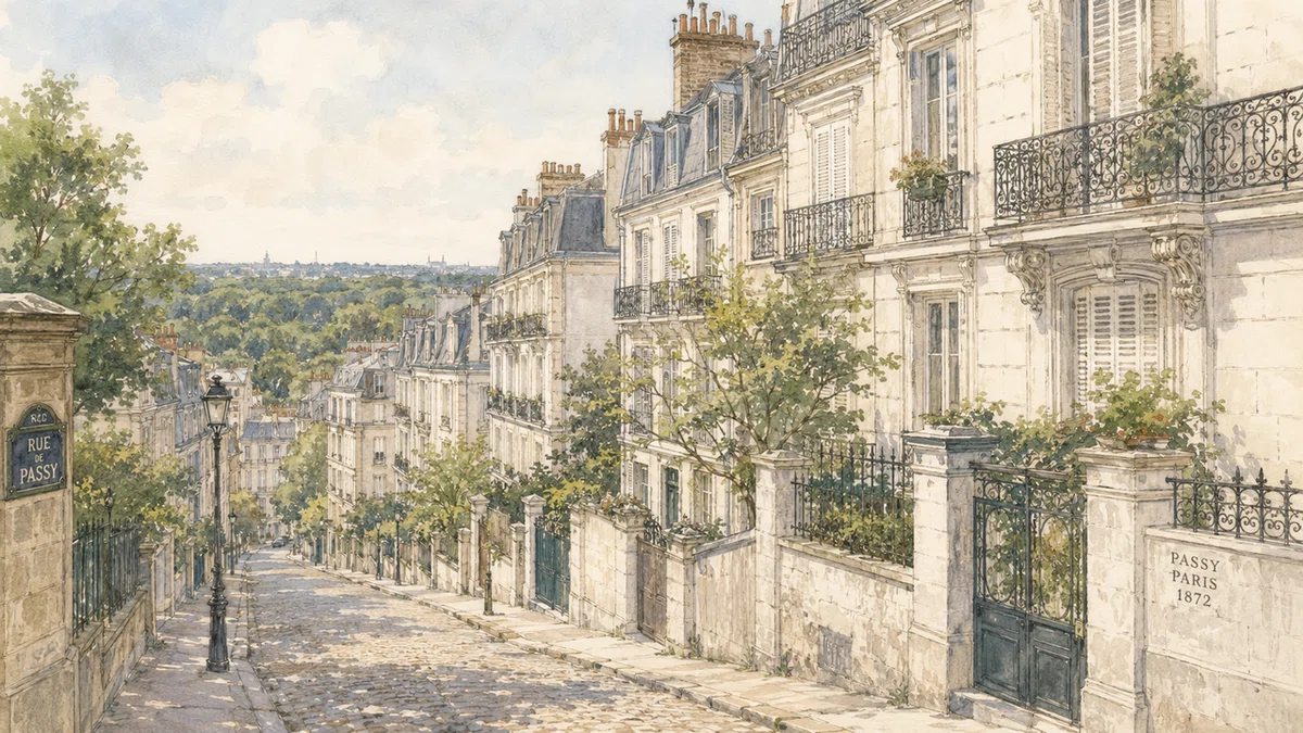 生成された画像:1872年のパリ・パッシー地区
