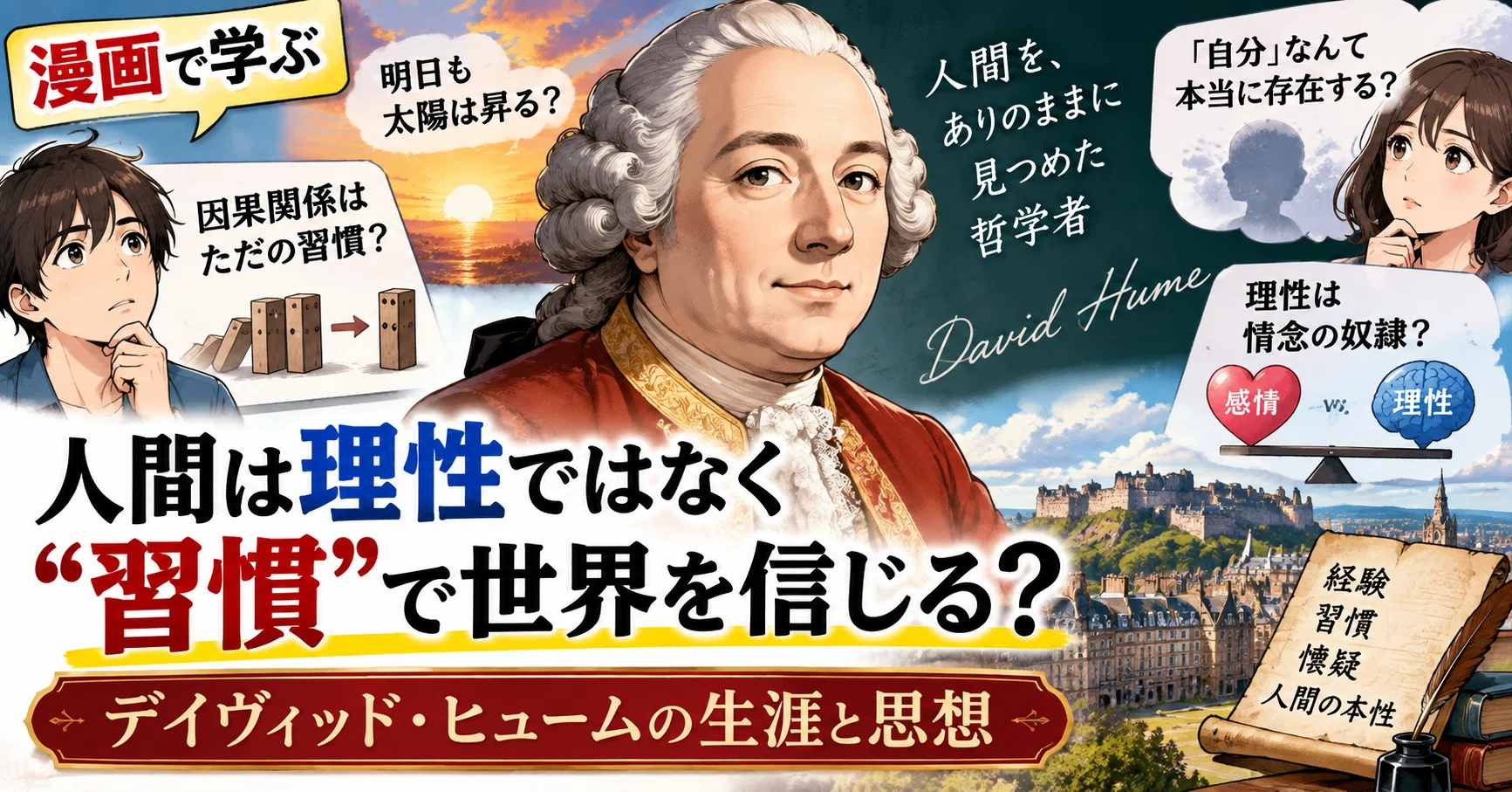 人間は理性ではなく“習慣”で世界を信じる？――漫画で学ぶデイヴィッド