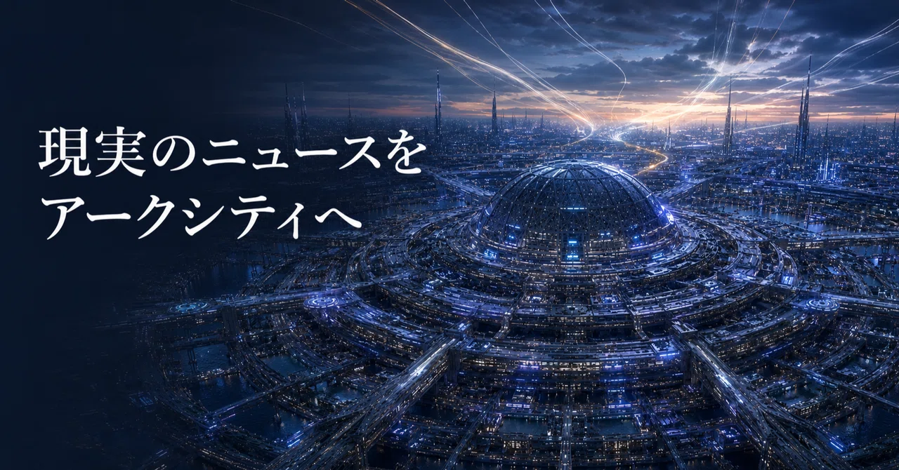 受賞記録から、夜の実証が抜けていた｜現実のニュースをアークシティに