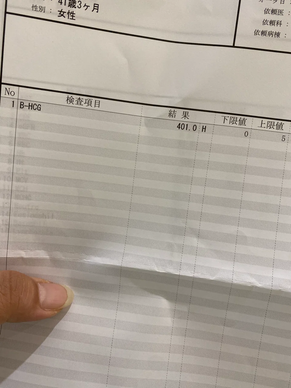 Bt13 妊娠判定 Az 40歳からの不妊治療 Note