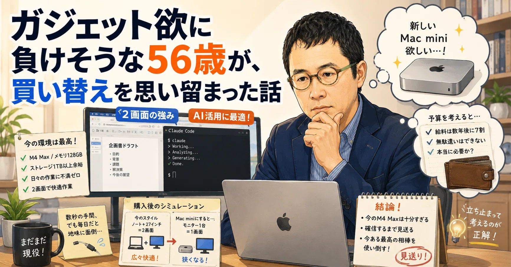 ガジェット欲に負けそうな56歳が、買い替えを思い留まった話｜前多昌顕