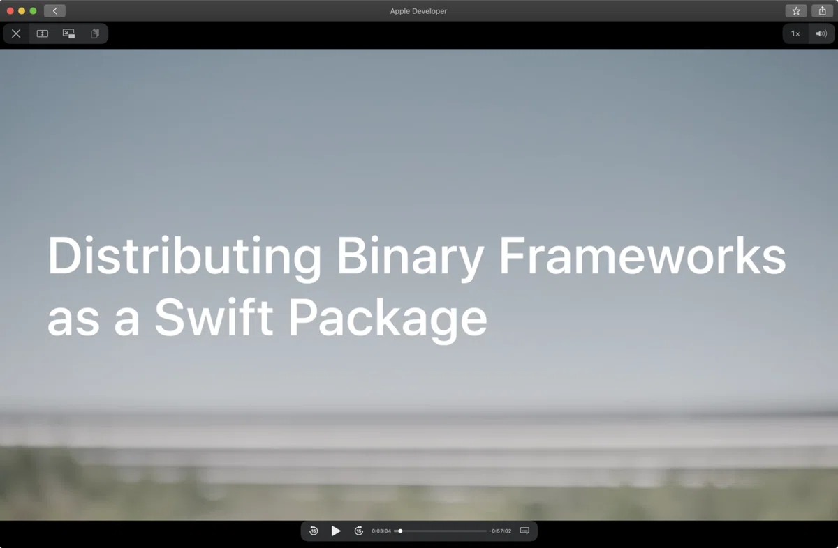 忙しい人向けの Distribute binary frameworks as Swift packages - #WWDC20｜戸画美角