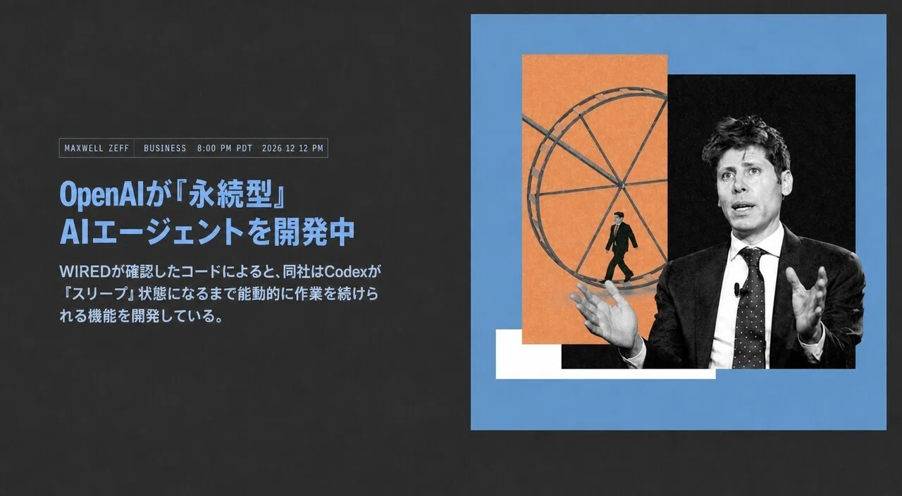 Codexに「眠らないAgent」——OpenAIの公開コードが示すPersistent Mode