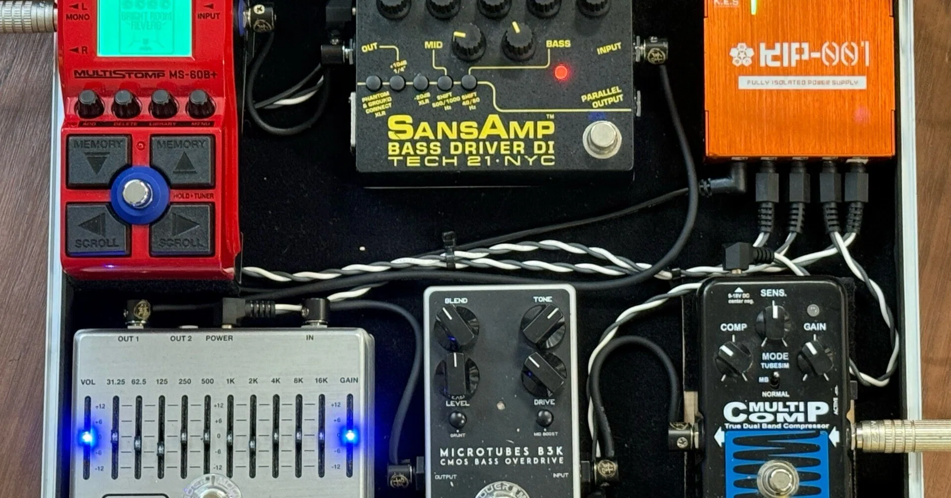 機材紹介】コンパクトなベースエフェクターボードを組んでみた その②