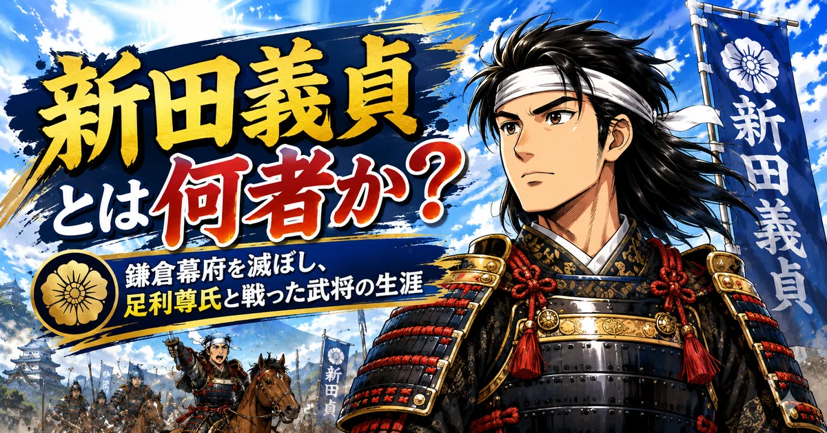 漫画でわかる】新田義貞とは何者か？ 鎌倉幕府を滅ぼし、足利尊氏と