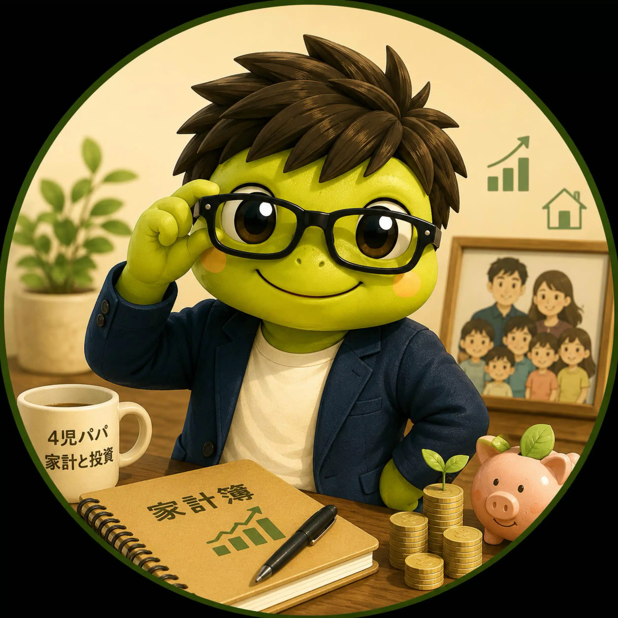 ケロリンパ｜4児パパの家計と投資
