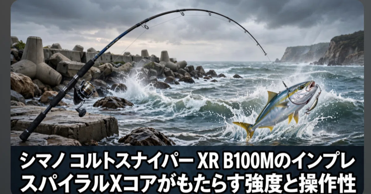 シマノ コルトスナイパー XR B100Mのインプレ スパイラルXコアが