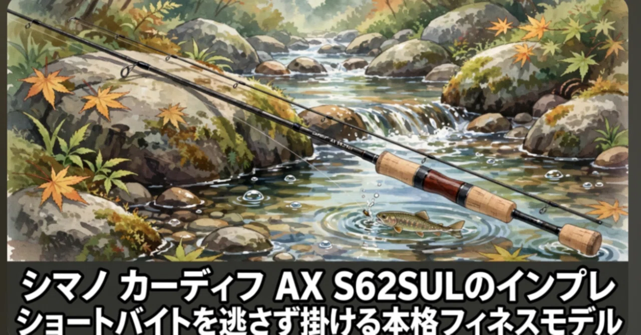 シマノ カーディフ AX S62SULのインプレ ショートバイトを逃さず掛ける