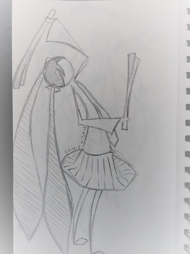 わたしの絵 初音ミク 白アスパラガス Note わたしの絵 初音ミク 白アスパラガス Note