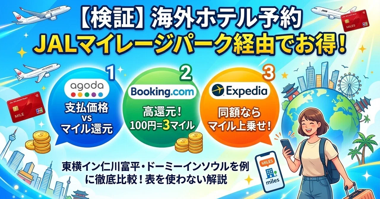 [Verification] Is it better to book hotels in Seoul/Incheon via JAL ...