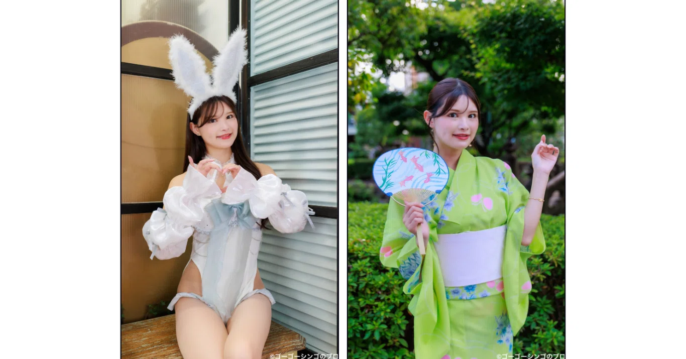 木村楓、室内ポートレート（魅惑のバニー編）&浅草浴衣屋外ポート