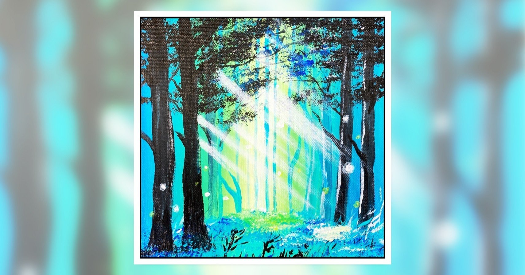 アクリル絵の具を使用した 煌めく森 の描き方 初心者が簡単に絵を描く方法 Junya Art Note アクリル絵の具を使用した 煌めく森 の描き方 初心者が簡単に絵を描く方法 Junya Art Note