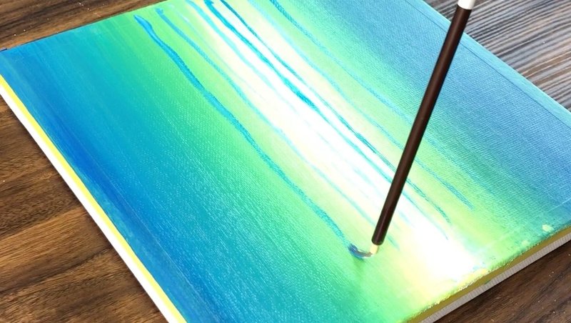 アクリル絵の具を使用した 煌めく森 の描き方 初心者が簡単に絵を描く方法 Junya Art Note