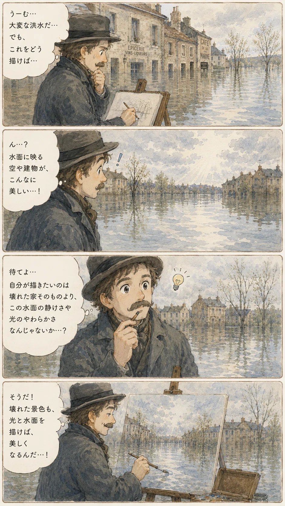 壊れた景色なのに、なぜ美しいと思ってしまうのか ― シスレー