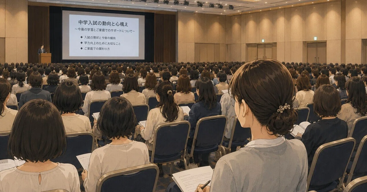 母はそのまま『桜蔭中ジュニアオープン模試』保護者説明会へ｜泣いて
