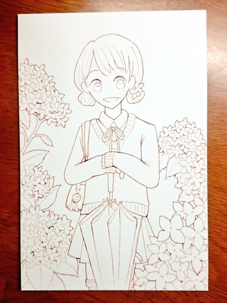 水彩色鉛筆イラストメイキング ましろ よう Note