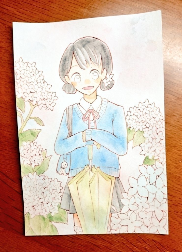 水彩色鉛筆イラストメイキング ましろ よう Note