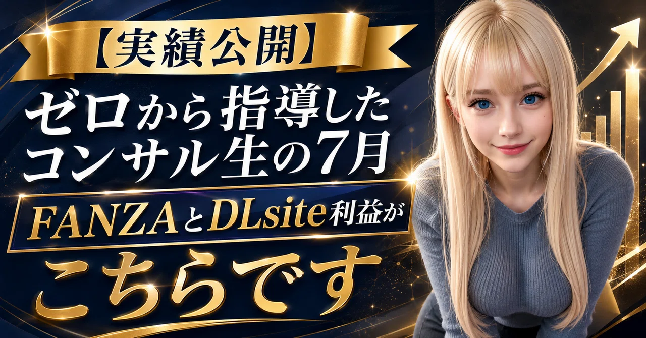 【実績公開】ゼロから指導したコンサル生の7月売上がこちらです