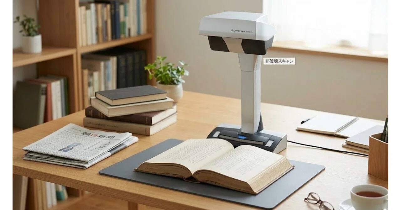 本や新聞を切らずに残したい。ScanSnap SV600を「用途」で選ぶ実用