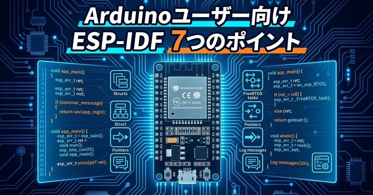 Key Refrence For Arduino Users: 7 Key Points to Understanding ESP-IDF|ya ikegami