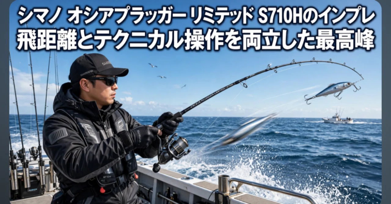 シマノ オシアプラッガー リミテッド S710Hのインプレ 飛距離と