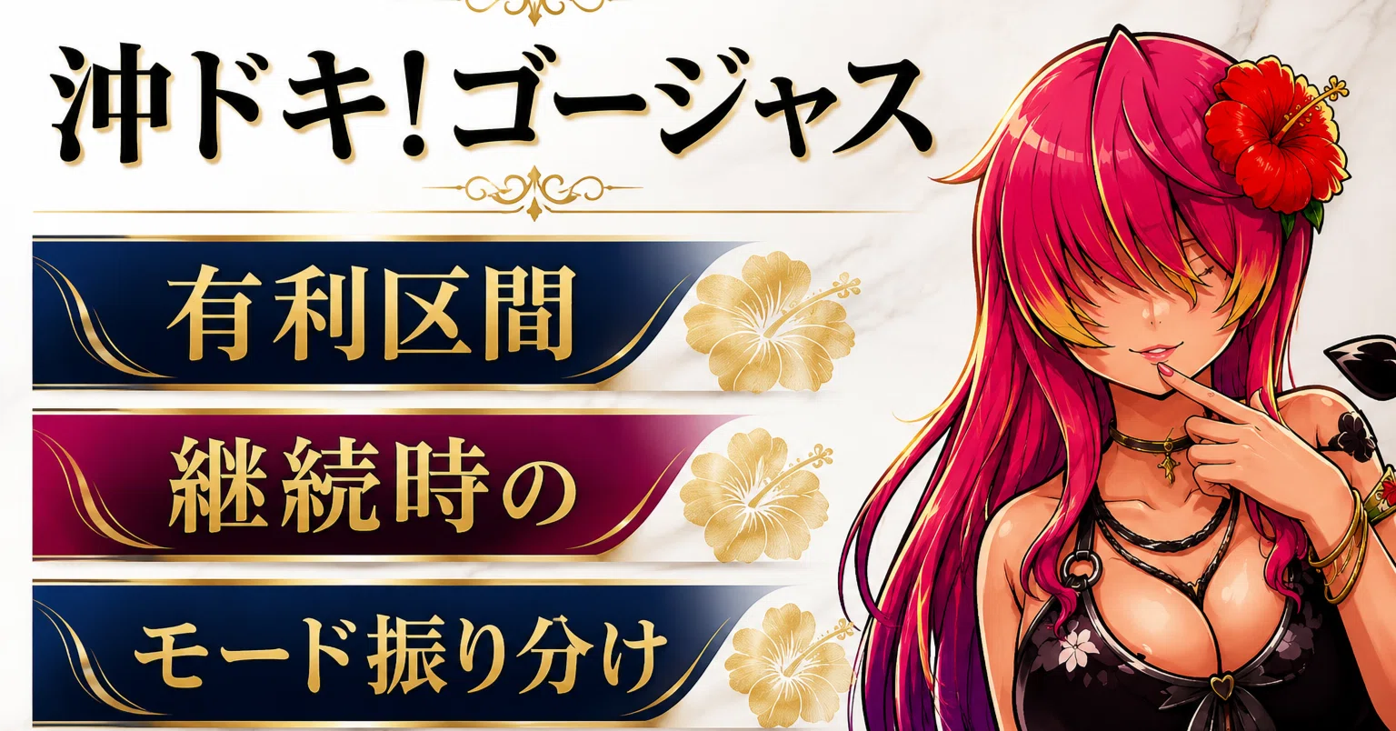 ○有利区間引き継ぎ狙い ○赤ドキモード後の狙い方 ○有利区間継続時の
