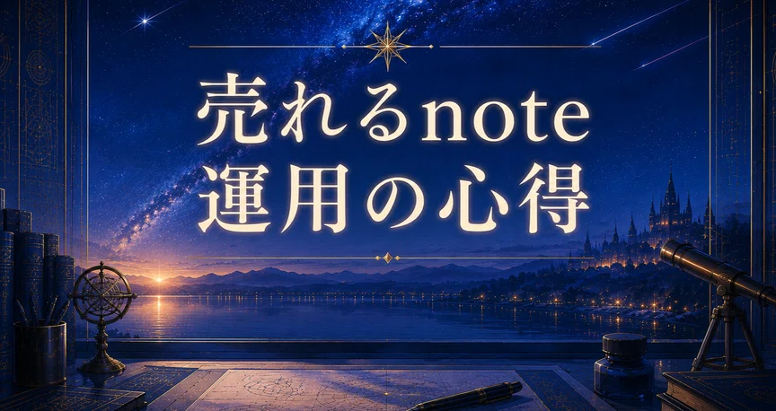 売れるnote運用の心得｜神崎快斗｜迷わないnote設計📘｜note