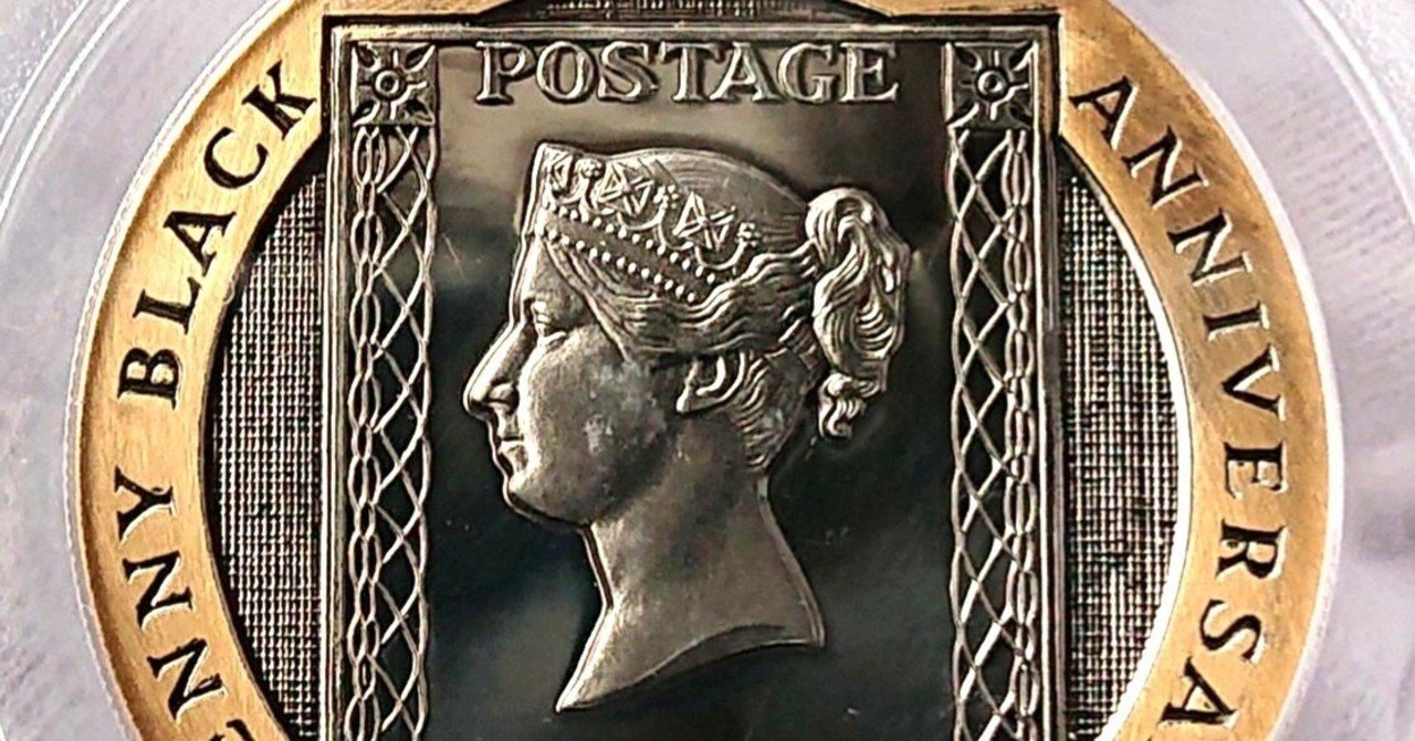 コイン情報】1990 イギリス領マン島 ペニーブラック 金貨 ハイレリーフ｜ウナのらいおん@アンティークコイン