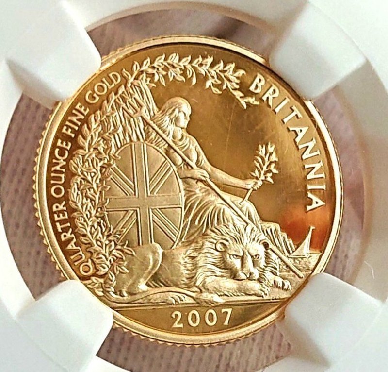 コイン情報 07 イギリス シーテッドブリタニア ライオン 金貨 ウナのらいおん アンティークコイン Note