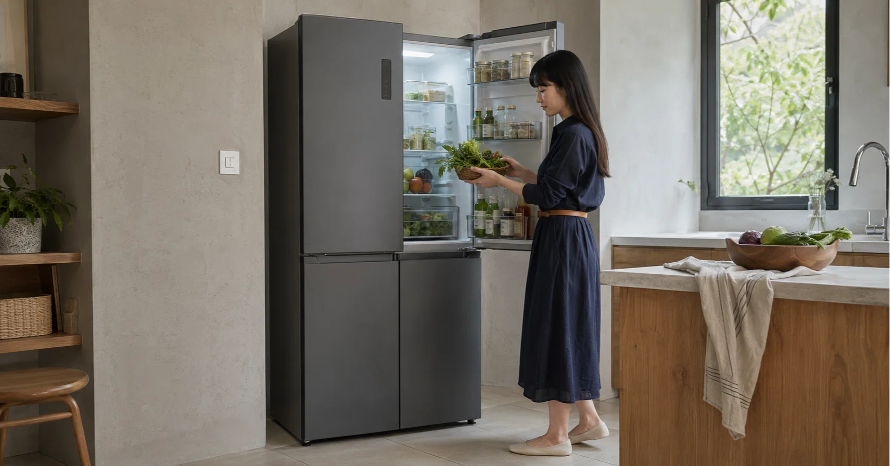 TCL 316L・4ドア冷蔵庫CRB320AHで整う毎日の収納｜キツネ｜コラムライター