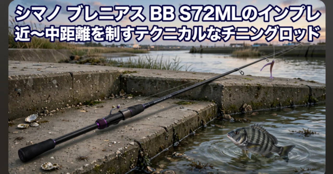 シマノ ブレニアス BB S72MLのインプレ 近〜中距離を制すテクニカルな