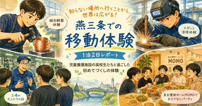 【前編】知らない場所へ行くことから、世界は広がる児童養護施設で暮らす高校生たちの「燕三条・移動体験」