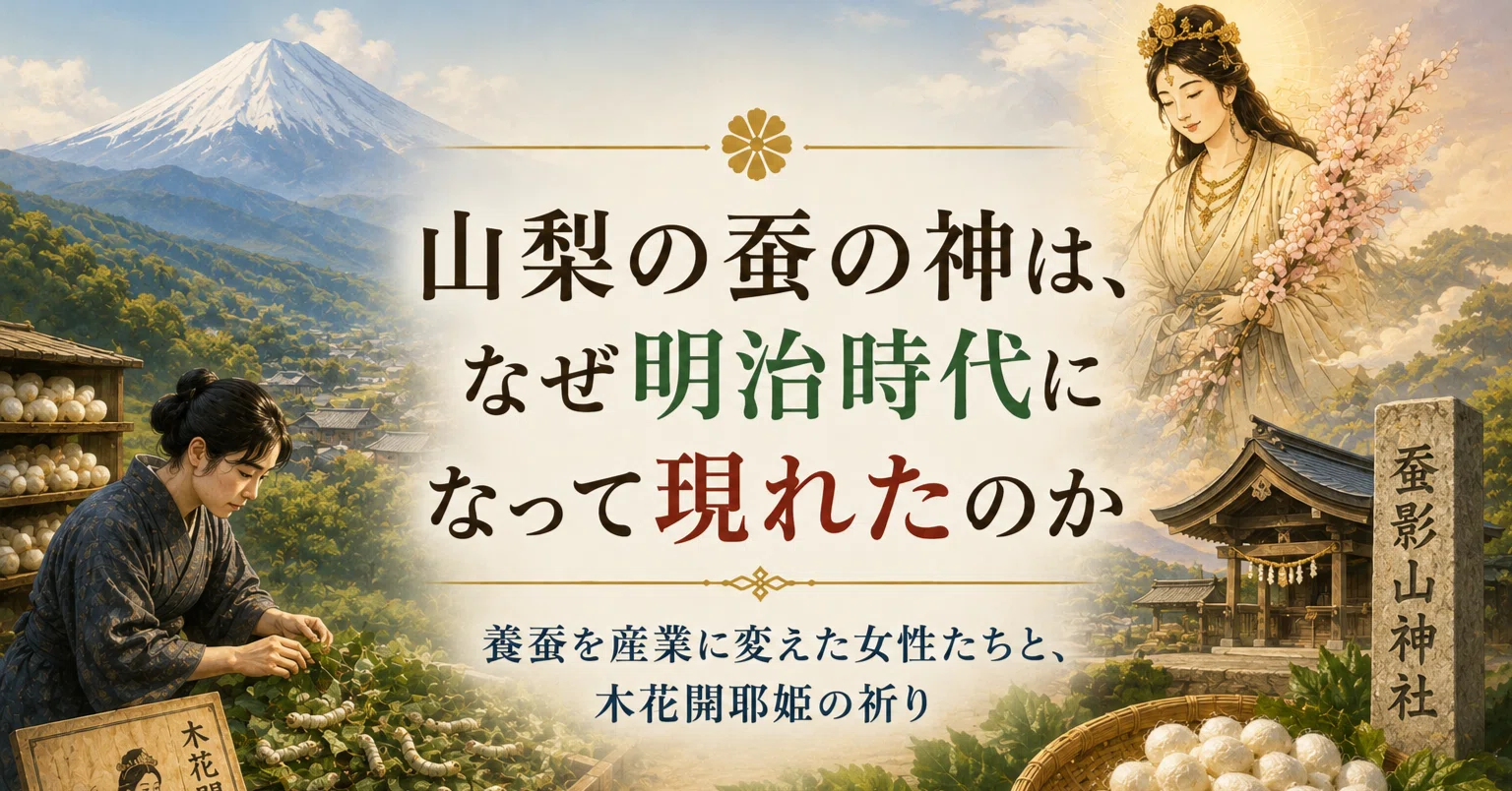 山梨都市伝説】山梨の蚕の神は、なぜ明治時代になって現れたのか