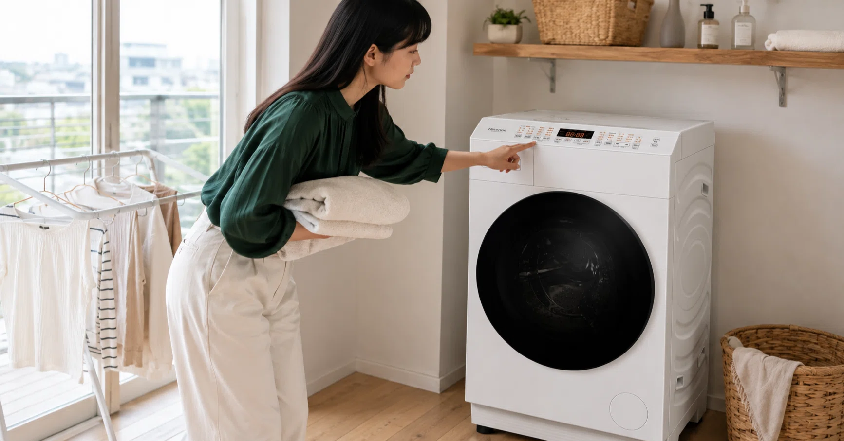 新品 衣類乾燥機 8kg 本体 ドラム式乾燥機 ハイセンス8kgドラム式洗濯乾燥機HWF-KD80SLで家事を軽く｜キツネ