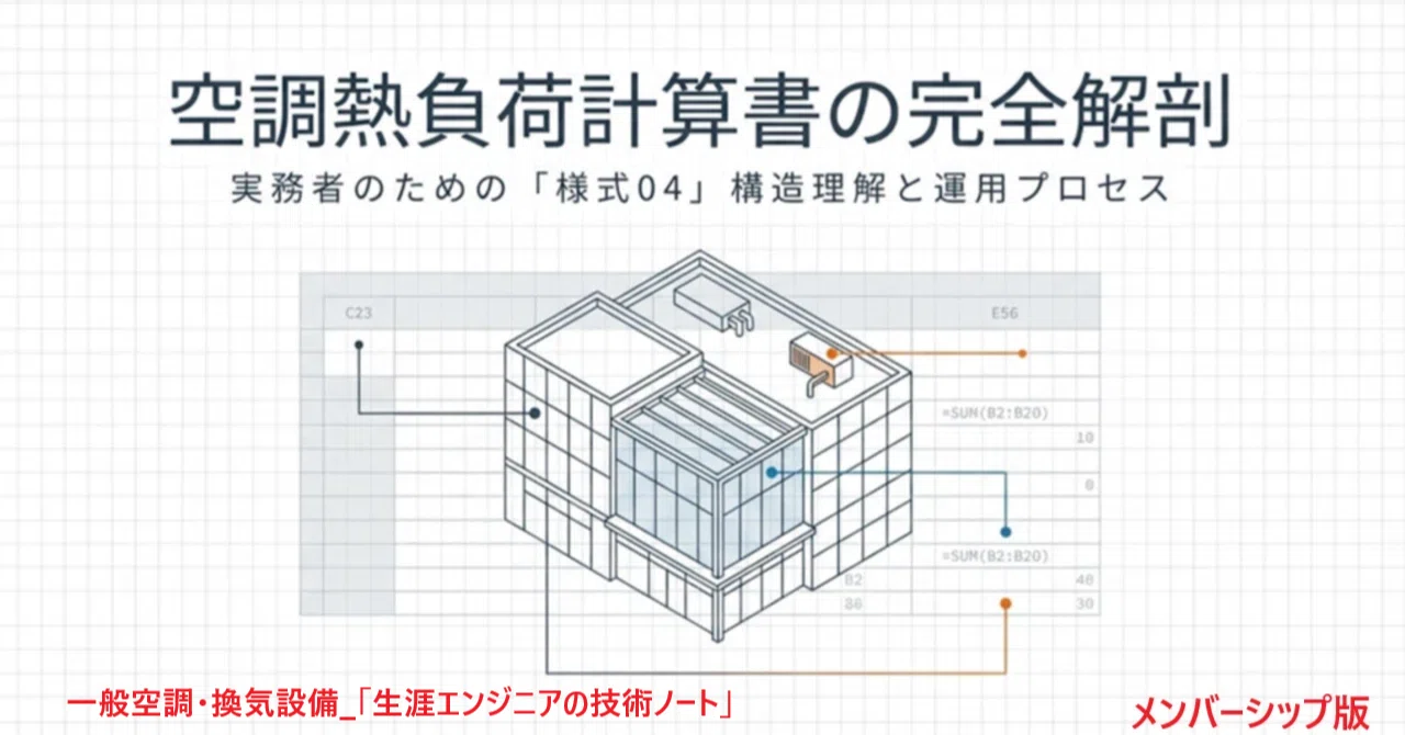 For Membership》：空調熱負荷計算書（様式04）の技術的詳述と実務運用
