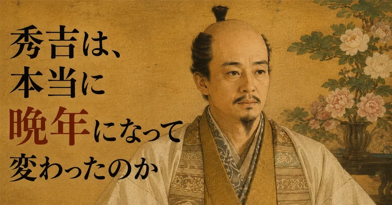 秀吉は、本当に晩年になって変わったのか