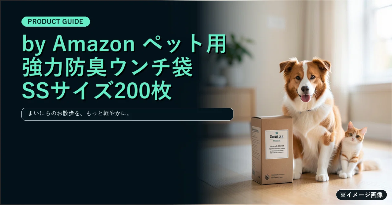 by Amazon ペット用 強力防臭ウンチ袋 SSサイズ200枚｜毎日のお散歩や