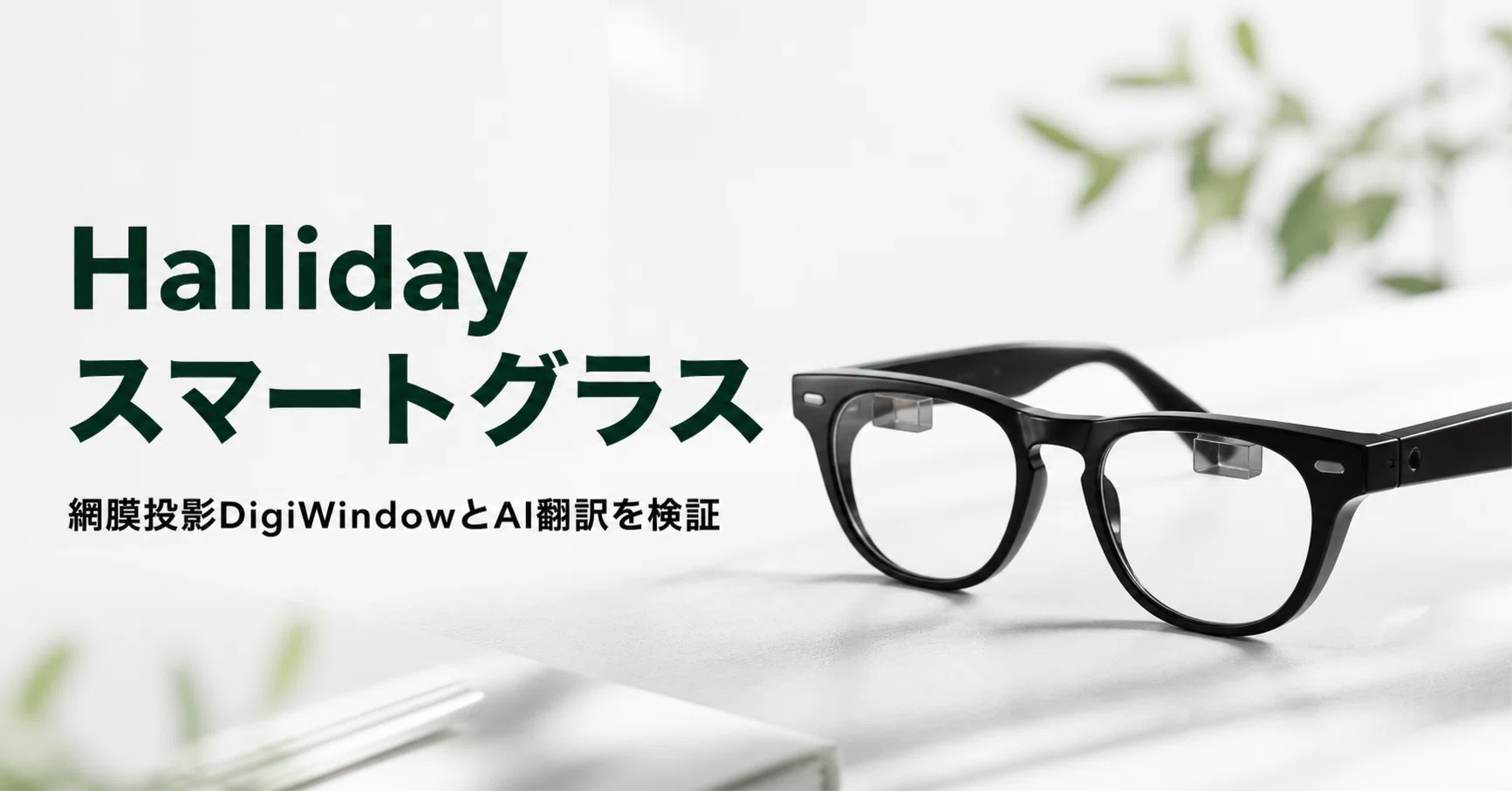 Halliday（ハリデー）AIスマートグラス のレビュー・口コミ評判と特徴