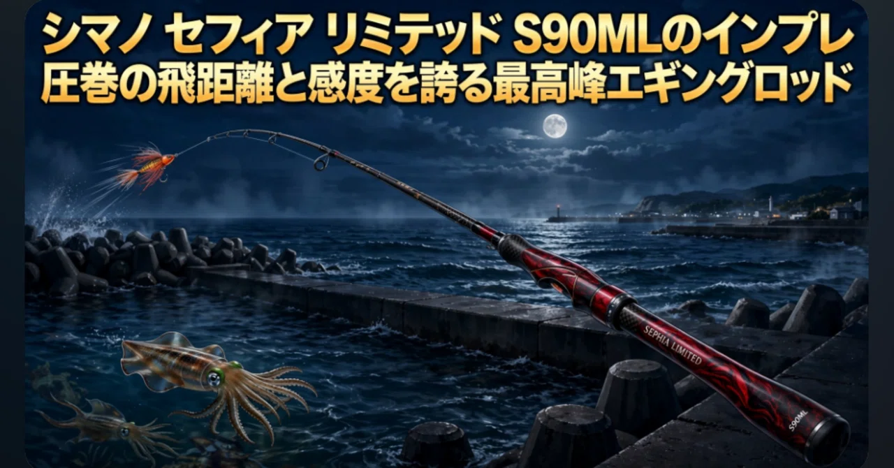 シマノ セフィア リミテッド S90MLのインプレ 圧巻の飛距離と感度を