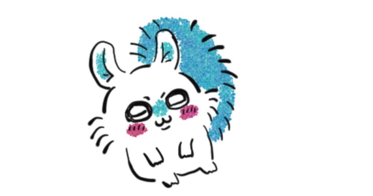 ちいかわの「モモンガ」を描いたよ｜KOJ｜鑑賞者の思考