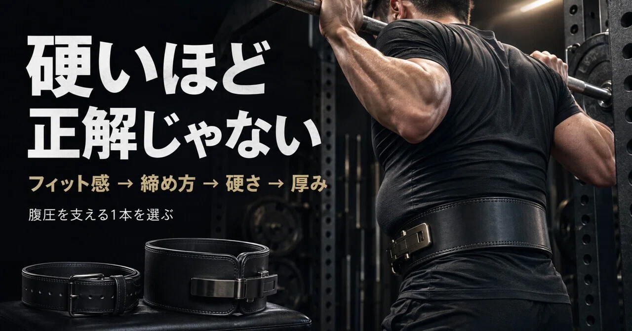 トレーニングベルトおすすめ6選｜初心者は「腰が不安だから」ではなく