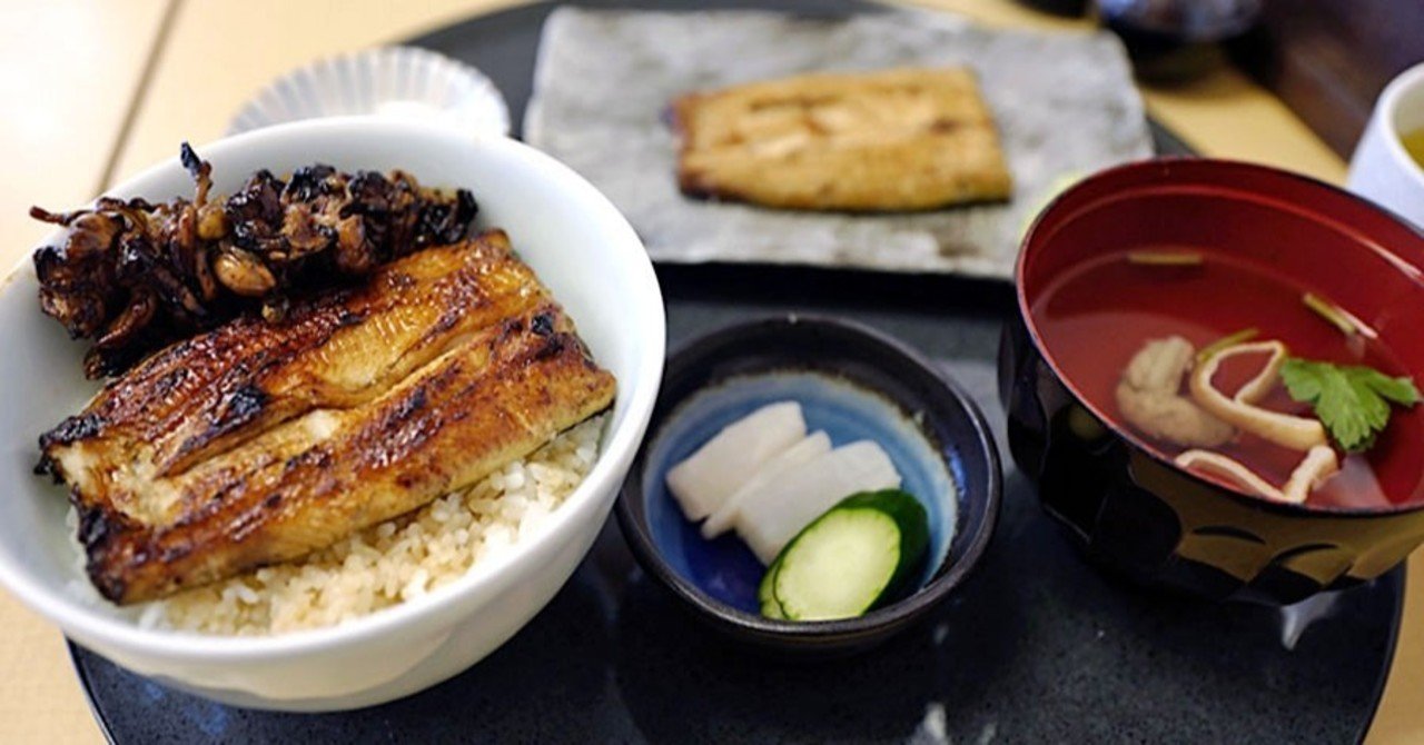 うざくにうな丼、肝焼き、白焼き、肝吸いつけて土用の丑のフル