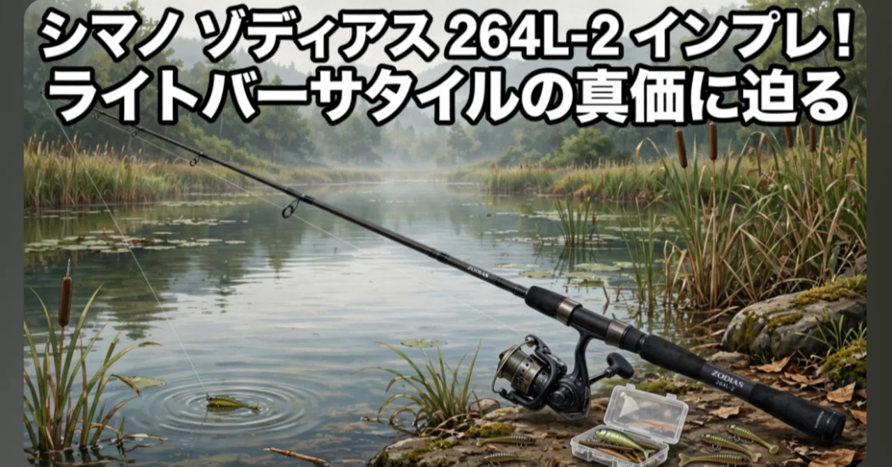 シマノ ゾディアス 264L-2 インプレ！ライトバーサタイルの真価に迫る