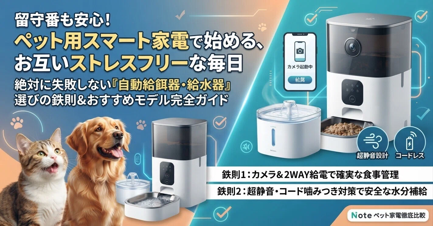 猫　犬　自動給餌器　留守番　保温保冷 最新式 2026年最新】留守番の不安をゼロに！自動給餌器＆スマート給水器