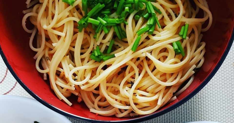 犬さんごはん 第九回 明太子パスタ 犬頭 Note