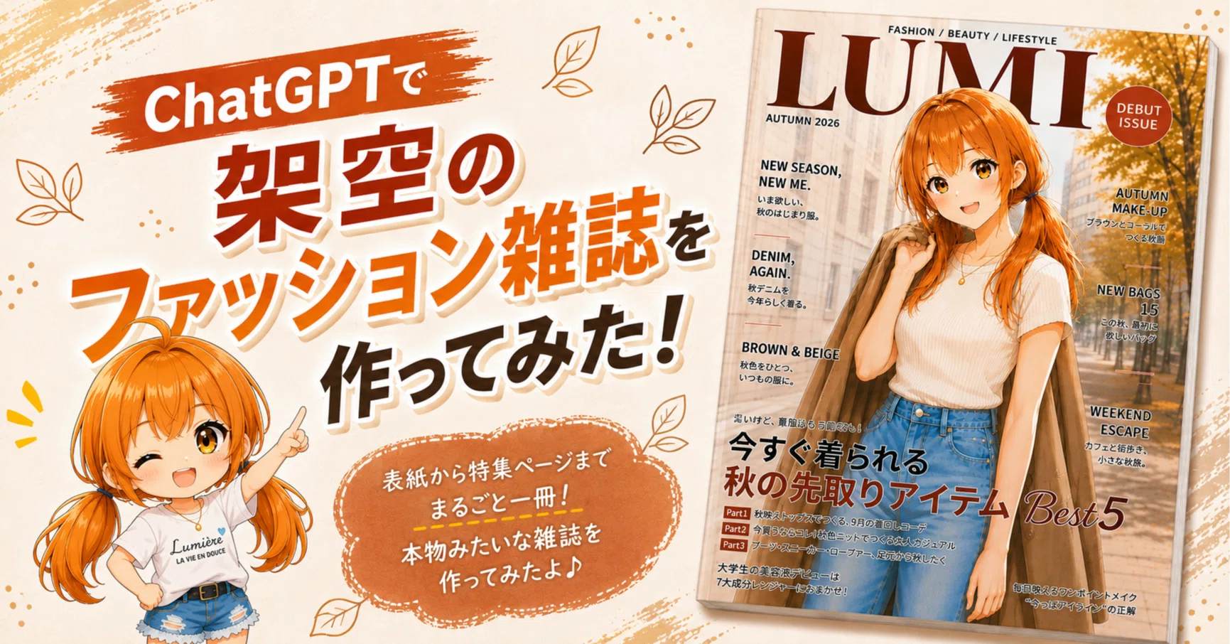 ファッション雑誌　まとめ売り28冊 ChatGPTで架空のファッション雑誌を作ってみた！｜イシザキ