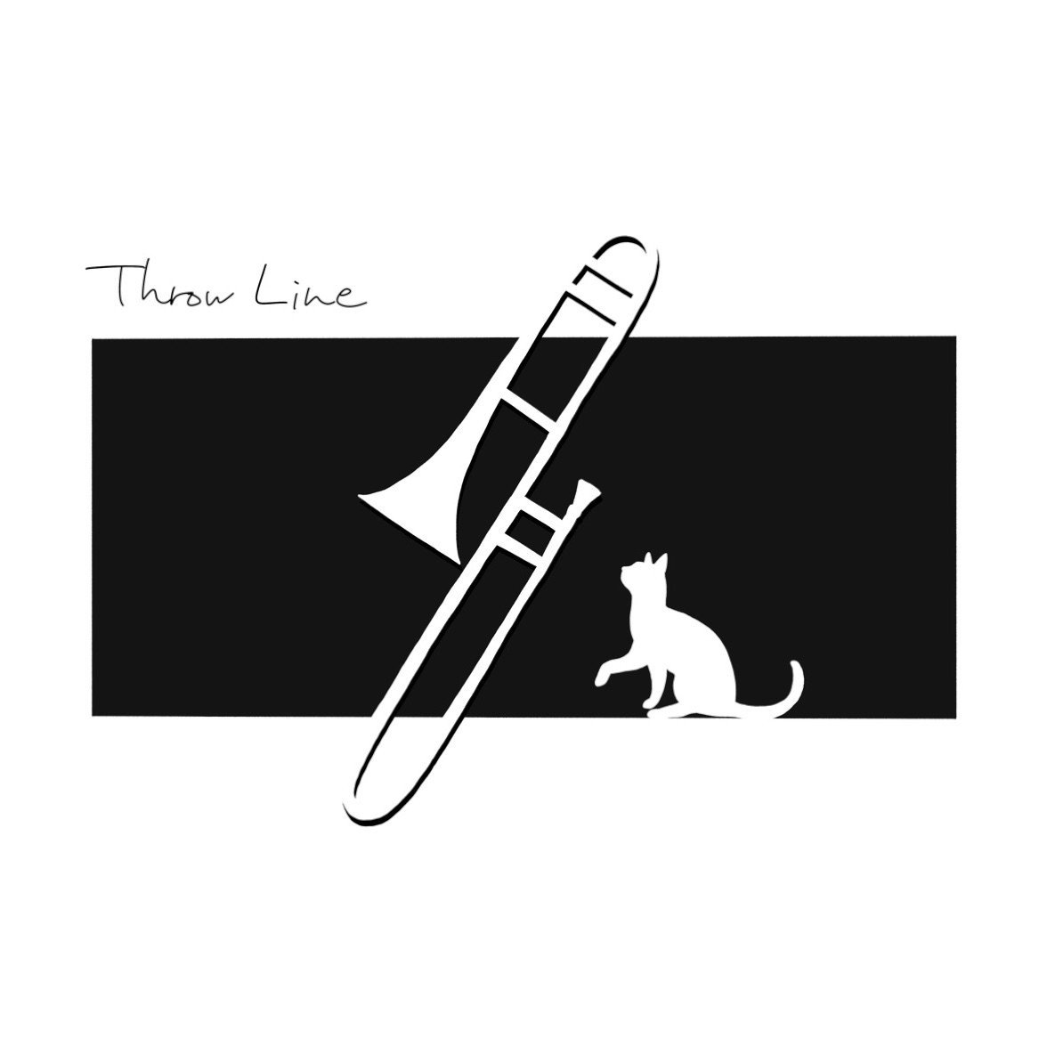 トロンボーン 猫 Throw Lineグッズイラスト ヤチナツ Note