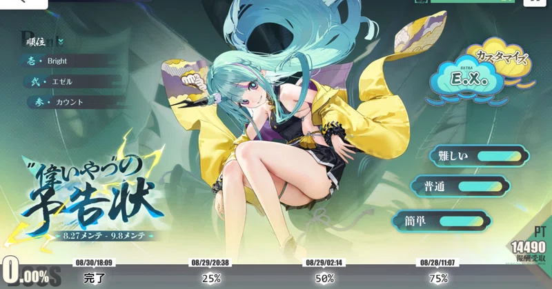 今から始めるアズレン/アズールレーンpart2　651日目　特別演習イベントの必要周回数を割り出す