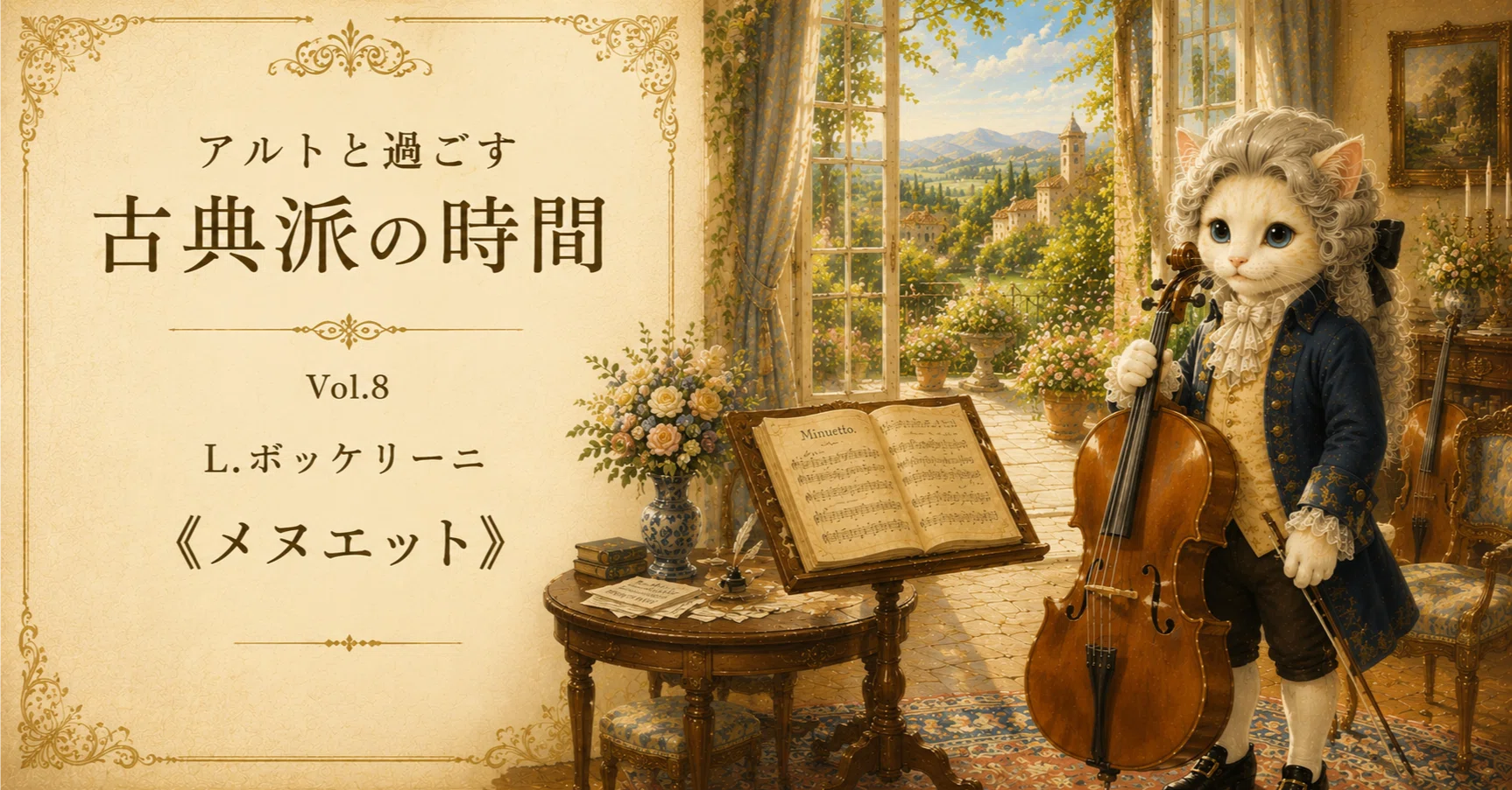 🎼 アルトと過ごす 古典派の時間🐾Vol.8 L.ボッケリーニ《メヌエット