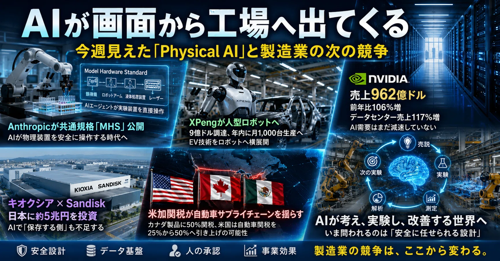 AIが画面から工場へ出てくる。今週見えた「Physical AI」と製造業の次